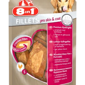 Comanda online 8IN1 Gustări Fillets Pro Skin & Coat 80 g