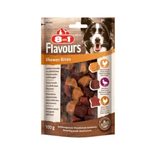 Comanda online 8IN1 Recompense pentru caini Flavours Skewer Bites 100 g
