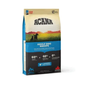 Comanda online ACANA Adult Dog Recipe Chicken hrana uscata caini adulti 11.4 kg