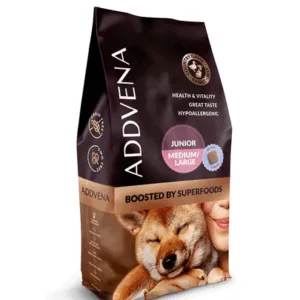 Comanda online ADDVENA Boosted by Superfoods Junior medium&large 10 kg crochete catelusi rase medii si mari