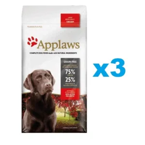 Comanda online APPLAWS Adult Dog Large Breed Chicken 6 kg (3x2 kg) Hrana uscata caine talie mare