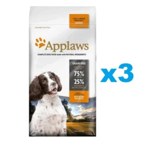 Comanda online APPLAWS Adult Dog Small Medium Chicken 6 kg (3x2 kg) Mancare uscata caini talie mica si medie