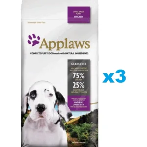 Comanda online APPLAWS Puppy Large Breed Chicken 6 kg (3x2 kg) Pachet hrana catei