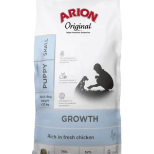 Comanda online ARION Original Growth Puppy Small Chicken Rice 2 kg hrana catei rase mici