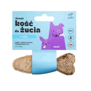 Comanda online AZANKI Os cu somon pentru caini 12cm