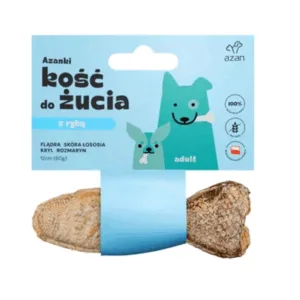 Comanda online AZANKI Os de ros pentru caini 12cm cu peste