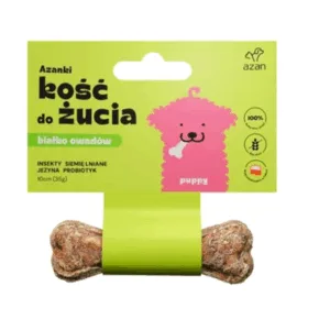 Comanda online AZANKI Os de ros pentru catelusi Puppy 10cm cu insecte