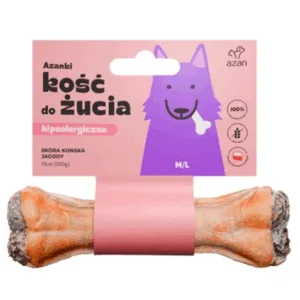 Comanda online AZANKI Os din piele de cal pentru caini M/L 17cm