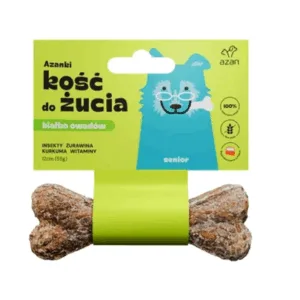 Comanda online AZANKI Os pentru caine senior Senior 12cm cu insecte