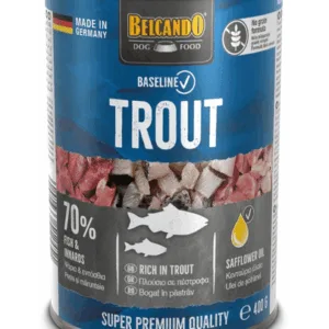 Comanda online BELCANDO Baseline hrana cu pastrav pentru caini 400g