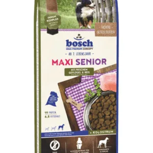 Comanda online BOSCH Maxi Senior Hrana uscata cu pasare si orez pentru cainii adulti 12