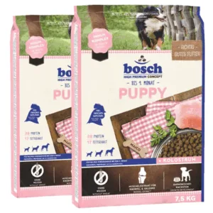 Comanda online BOSCH Puppy Hrana uscata pentru cainii junior 15 kg (2 x 7.5 kg)