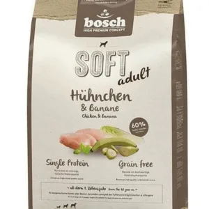 Comanda online BOSCH Soft Hrana uscata cu pui & banane pentru caini adulti cu intolerante 12.5 kg