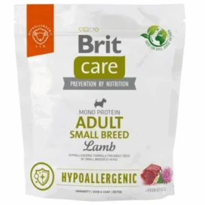 Comanda online BRIT CARE Hypoallergenic Adult Small Breed Lamb 1kg hrana caini adulti de rasa mica