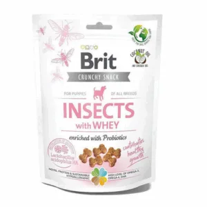 Comanda online BRIT Care Dog Crunchy Cracker Puppy Insect 200 g recompense pentru caini juniori