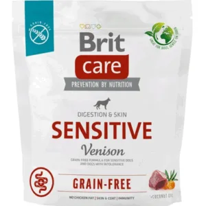 Comanda online BRIT Care Dog Grain-free Sensitive 1 kg Hrana caini adulti cu intolerante alimentare