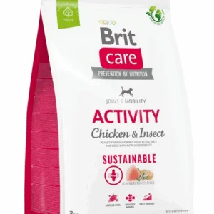 Comanda online BRIT Care Dog Sustainable Activity Chicken & Insect hrana caini adulti activi 3 kg pui si insecte