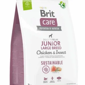 Comanda online BRIT Care Sustainable Junior Large Breed 3 kg Hrana catei de talie mare
