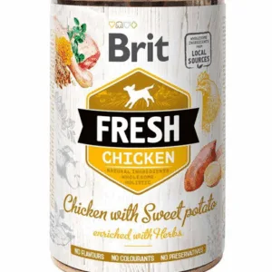 Comanda online BRIT FRESH Chicken & Sweet potato 400 g pui si cartof dulce hrana caini