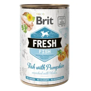 Comanda online BRIT FRESH Fish & Pumpkin 400 g peste si dovleac hrana caine