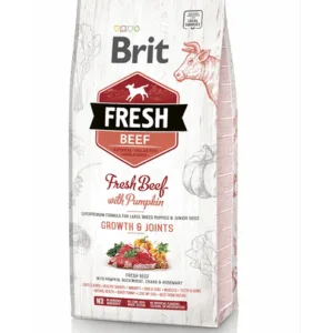 Comanda online BRIT Fresh Puppy Large Bones&Joints 12 kg hrana uscata caini juniori talie mare