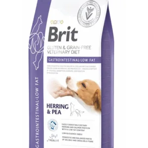 Comanda online BRIT Grain Free Veterinary Diets Dog Gastrointestinal Low Fat 12 kg Hrana uscata caini cu probleme gastrice