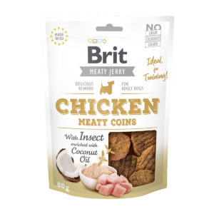 Comanda online BRIT Jerky Chicken with Insect Meaty Coins
