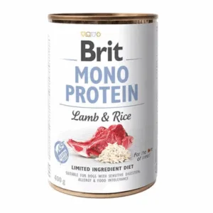 Comanda online BRIT Mono Protein Lamb & Rice 400 g Conserva caine