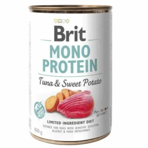 Comanda online BRIT Mono Protein Tuna & Sweet Potato 400 g Conserva de hrana pentru caine