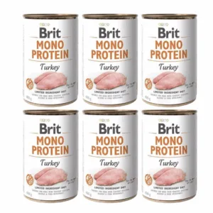 Comanda online BRIT Mono Protein Turkey 6x400 g hrana monoproteica din curcan
