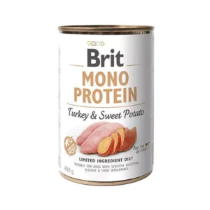 Comanda online BRIT Mono Protein Turkey & Sweet Potato 400 g Hrana umeda caini adulti