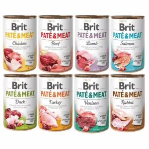 Comanda online BRIT Pate&Meat Mix 8x400 g pate hrana umeda caini