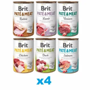 Comanda online BRIT Pate&Meat Mix arome 24x400 g hrana pate pentru caini