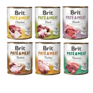 Comanda online BRIT Pate&Meat Mix arome 6x800 g hrana umeda caine