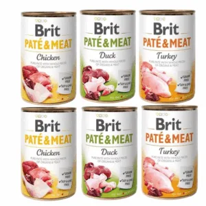 Comanda online BRIT Pate&Meat Mix arome de pasare 6x400 g pate caini