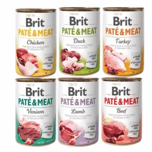 Comanda online BRIT Pate&Meat Mix conserve 6x400 g pate pentru caini