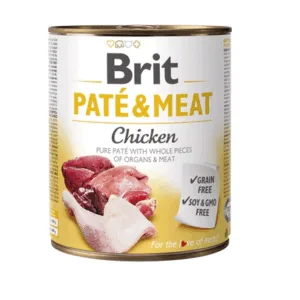 Comanda online BRIT Pate&Meat chicken 800 g Hrana pentru caini adulti