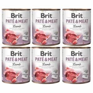 Comanda online BRIT Pate&Meat lamb 6 x 800 g Conserva pentru caini