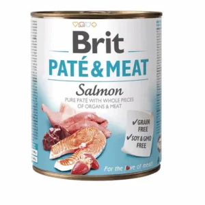 Comanda online BRIT Pate&Meat salmon 800 g Hrana umeda caine adult