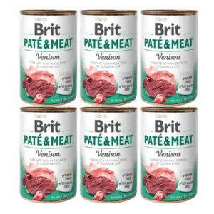 Comanda online BRIT Pate&Meat venison 6 x 400 g Hrana umeda caini adulti