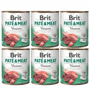 Comanda online BRIT Pate&Meat venison 6 x 800 g Conserva pentru caine