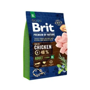 Comanda online BRIT Premium By Nature Adult Hrana uscata pentru caini adulti de talie mare 3 kg