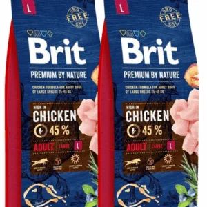 Comanda online BRIT Premium By Nature Adult Large L hrana uscata pentru caini adulti de talie mare