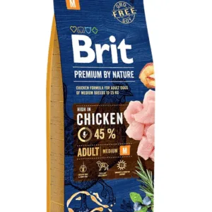 Comanda online BRIT Premium By Nature Adult Medium M Hrana uscata pentru caini adulti de talie medie