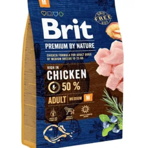 Comanda online BRIT Premium By Nature Adult Medium M Hrana uscata pentru caini adulti de talie medie