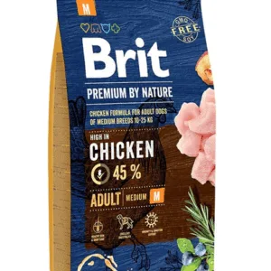 Comanda online BRIT Premium By Nature Adult Medium M Hrana uscata pentru caini adulti de talie medie