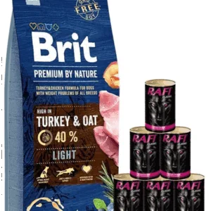Comanda online BRIT Premium By Nature Light 15 kg + 6x1240 g curcan