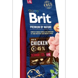 Comanda online BRIT Premium By Nature Senior Large Extra Large L+XL Hrana uscata pentru caini senior de talie mare si foarte mare