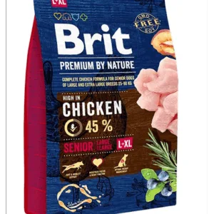 Comanda online BRIT Premium By Nature Senior Large Extra Large L+XL Hrana uscata pentru caini senior de talie mare si foarte mare