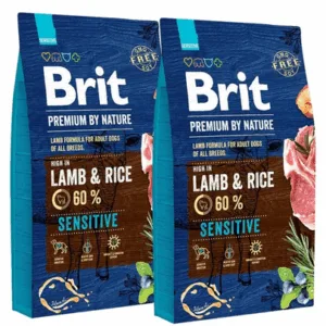 Comanda online BRIT Premium By Nature Sensitive Lamb 16 kg (2 x 8 kg) hrana uscata caini adulti